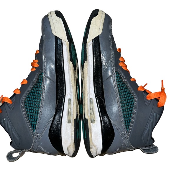 Youth Nike Air Jordan Flight Grey/Black/Teal Sneakers - 6.5Y (Women’s 8) - Picture 7 of 13